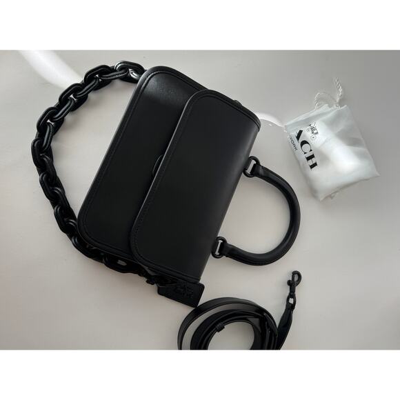 Coach Rogue Top Handle Bag Matte Blackout - Picture 6 of 10